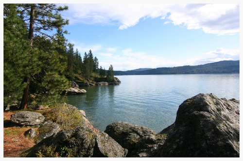 Tubbs Hill Coeur d'Alene lakeside fishing.