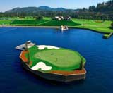 Lake Coeur d'Alene area golf courses