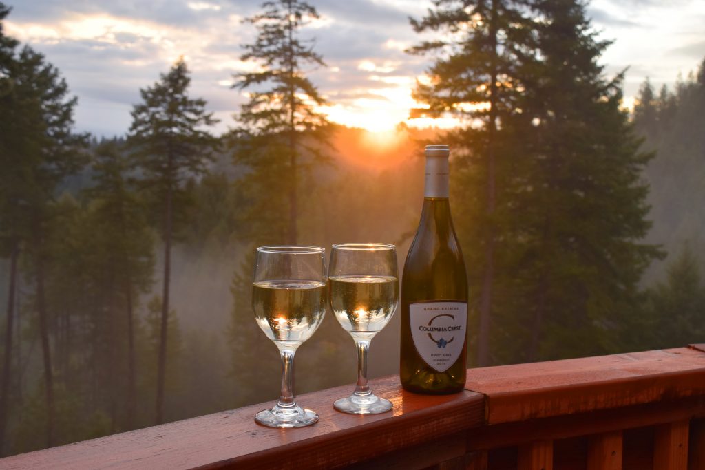 Wine and dine in peace at your rural Coeur d'Alene vacation home